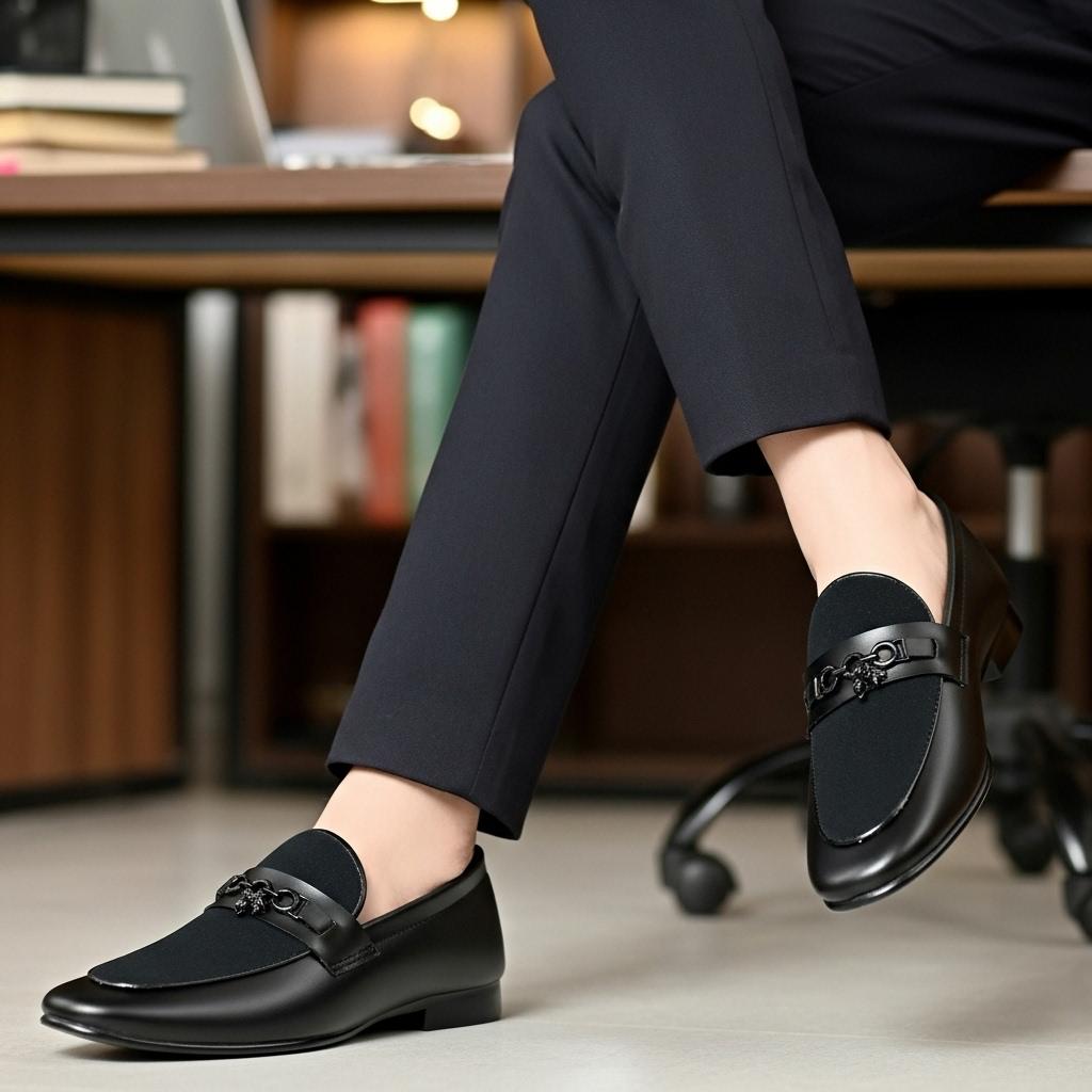 Black Suede Touch Premium Loafer